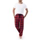 thumbnail image 5 of Pantalón de Pijama de Forro Polar Sedoso para Hombre IZOD, Cuadro Rojo/Azul Marino, XX-Large, 5 of 5