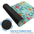 thumbnail image 6 of Long Mouse Pads for Desk,Pioneer Flower Floral Print Pattern Desk Mats on Top Of Desks, Desk Mouse Pad Extra Large with 3mm Non-Slip Base and Stitched Edge for Gaming,Office,Work,Home 31.5"x11.8", 6 of 6