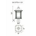 thumbnail image 5 of CWI Lighting Blackburn 1 Light Farmhouse Metal Outdoor Lantern Head in Black, 5 of 8