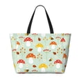 thumbnail image 2 of Fotbe Mushroom Bee Bolsa de Viaje para Playa - Resistente al Agua, Bolsa Tote de Gran Capacidad y Ligera con 7 Bolsillos para Mujeres y Hombres, 2 of 7