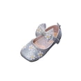 thumbnail image 2 of breaise Kids Toddler Girls Rhinestones Dress Shoes Baby Flat Bottom Princess Sandals Flower Wedding Party Shoes, 2 of 8