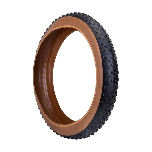 Neumático de bicicleta de nieve Neumático de bicicleta de nieve 30PSI Reemplazo de neumático ATV Neumático de nieve para motos de nieve Reemplazo de 26x4in Negro Marrón