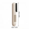 thumbnail image 3 of Cordless Hair Straightener Brush with Cool Air, 5-in-1 Portable Ionic Frizz-Free Straightening Brush, Rechargeable Touch Up On-the-Go Brush, Fast Heating, LED Display, Anti-Scald for Women Travel, 3 of 6