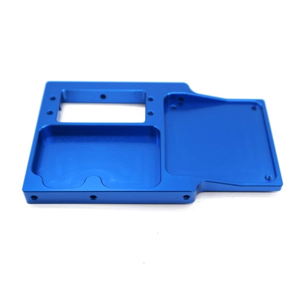 Vogacara Soporte de Servo de dirección RCGOFFLOW, soporte de montaje de Servo de mayor resistencia para orugas 1/10 RGT 86100 86100JC FTX5579 Kits de construcción modelo Azul oscuro