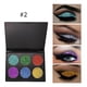 thumbnail image 2 of 6 Colors Shiny Eyeshadow Palette Long Lasting Pearlescent Makeup Eyeshadow Powder 02#, 2 of 2