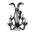 thumbnail image 4 of KPIBEST Vintage Wrought Iron Chandelier, Rustic Crystal Pendant Light，Creative 4 Lamp Holder Birdcage Design, Ceiling Lighting Fitting for Restaurants, Cafes, Bars, Corridors, Exhibition Halls, 4 of 16