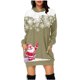 thumbnail image 2 of WILLBEST Sudaderas para Mujer, Vestido de Navidad, Vestido de Noche para Mujer, Sudadera Navideña de Moda con Capucha y Bolsillo Tipo Bolso, Sudadera Estampada, Falda de Moda XX-Grande, 2 of 4