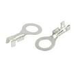 thumbnail image 4 of 50pcs M5.2 Crimp Ring Lug Terminal Silver Plated Copper Connector 17 x 8mm for Car, 4 of 5
