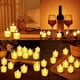 thumbnail image 5 of Velas LED de té, paquete de 24, sin llama, con pilas, parpadeantes, velas eléctricas falsas, decoración para fiestas, bodas, cumpleaños, madres., 5 of 5