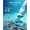 thumbnail image 6 of InoKraft Cordless Pool Vacuum Rechargeable Pool Cleaner 18.5 GPM Suction 59 in Extendable Pole 500 Mesh Filter Gray for Above Ground Inground Pool, 6 of 8