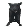 thumbnail image 1 of Máscara de , máscara de animal, chal de piel sintética novedoso para el hombro, máscara de Halloween para suministros para fiestas de carnaval y Negro, 1 of 8