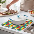 thumbnail image 2 of Pioneer Flower Floral Print Pattern Kitchen Dish Drying Mat 1 Pack, Ultra Absorbent Microfiber Drainer Mat, 16"x18", 2 of 6