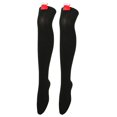 thumbnail image 3 of Tiqkatyck Compression Socks Clearance, Ladies Solid Color Cartoon Christmas Socks for Christmas Party Sweet Cute Stockings Warm Socks Compression Socks for Women Black A, 3 of 6
