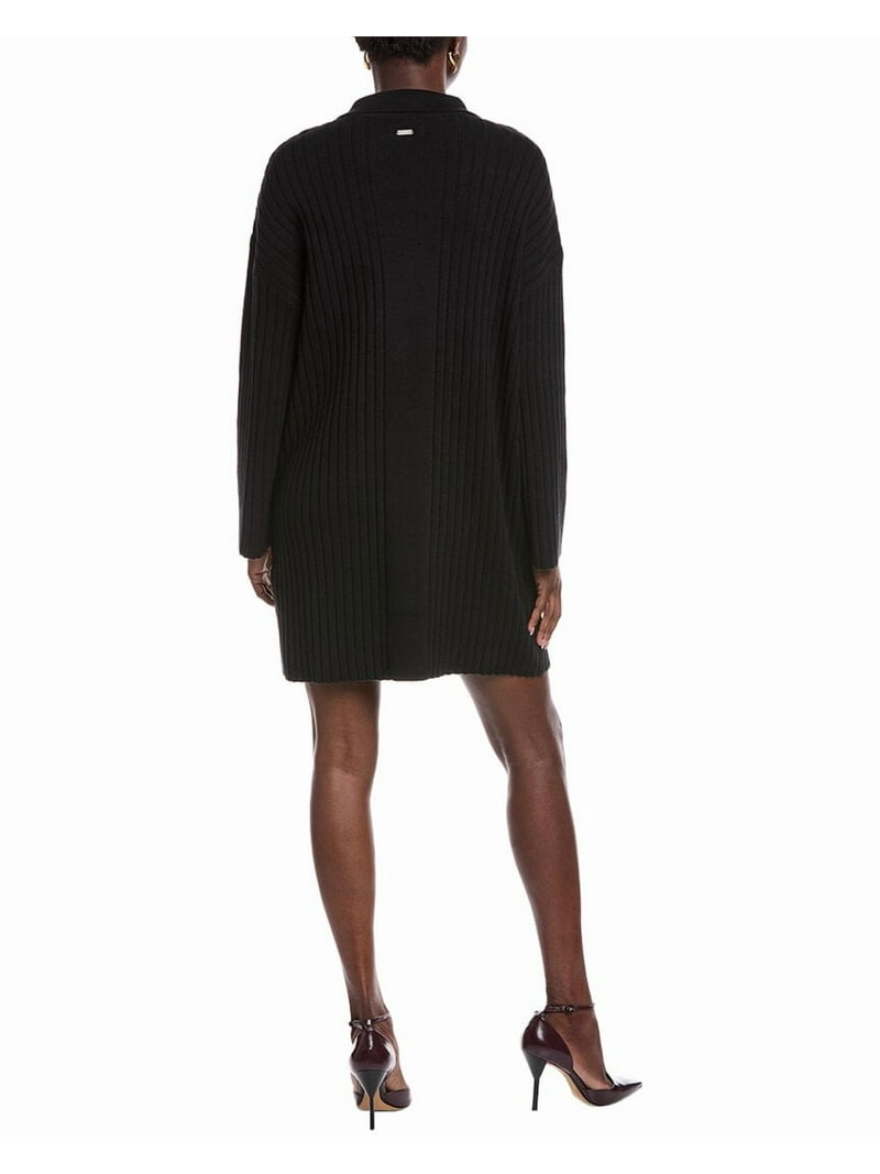 Barbour womens Claudette Wool-Blend Shirtdress, 6, Black