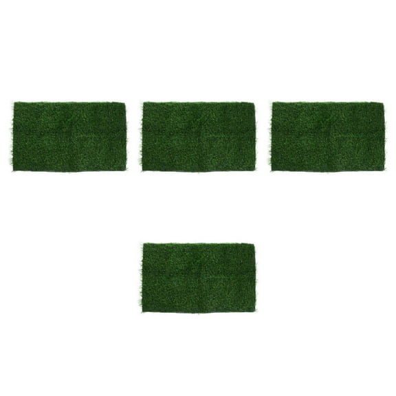 Worgeous  4 PCS Outdoor Fake Grass Puppy Pad Dog Urine Absorbing Green