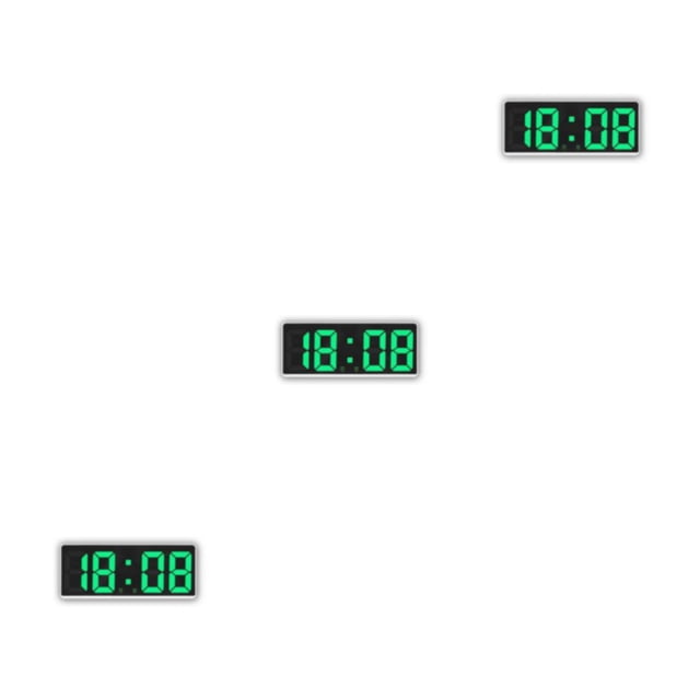 Reloj Digital LED Cateissary ABS reemplazo recargable rectangular 2 modos 5 velocidades
