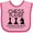 Pink and Fuchsia, variant on Inktastic Chess Player Game Gifts Boys or Girls Baby Bib