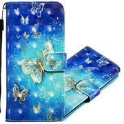 QIVSTARS Compatible with Samsung Galaxy A52 4G Wallet Case 3D Painted Design PU Leather Flip Case with Credit Cards