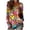 #083-Multicolor, variant on YUNAFFT Elegant Vintage Print Loose Fit V-Neck Long Sleeve Blouse for Women with Comfortable Stretch Casual Everyday Top