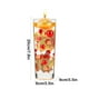 thumbnail image 3 of Xihbxyly Relleno de Jarrón para Acción de Gracias, Calabaza y Piña Artificiales con Perlas de Hidrogel de Hoja de Arce, Centro de Mesa con Vela Flotante, Decoración de Mesa para Fiestas, Decoración N, 3 of 6