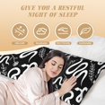 thumbnail image 2 of Yiaed Body Pillow Cover, Ultra Soft Microfiber Pillowcases, Breathable Long Pillow Case, Envelope Closure-Hand Drawn Snake (20x54 inch)（Pillow core not included）, 2 of 5