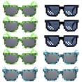 thumbnail image 1 of GFDYREE 10 Pcs Lunettes de Soleil 8 Bits Pixel Protection UV Gamer Adultes Enfants Cadeaux de Fête, 1 of 5