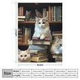 thumbnail image 4 of BCIIG Book Lovers Gifts Reading Blanket Gifts for Book Lovers Women Librarian Gifts Throw Blanket Literary Gifts Ideas Bookworm Gifts for Bookworm Cat Soft Throw Blanket Sofa Couch Living, 4 of 6