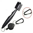 thumbnail image 2 of Golf Club Brush Double Brush Head Retractable Slip Rope Golf Club Groove Cleaning Tool, 2 of 8
