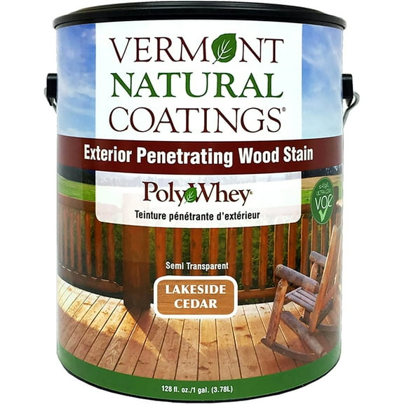Vermont Natural Coatings PolyWhey Exterior Penetrating Stain Lakeside Cedar gal