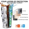 thumbnail image 7 of 30oz Cute Border Collie Pattern Tumblers Stainless Steel Tumbler with Lid and Straw,Vacuum Insulated Double Wall Travel Tumbler Cups Mug with Cleaning Brush for Coffee,Tea, 7 of 7