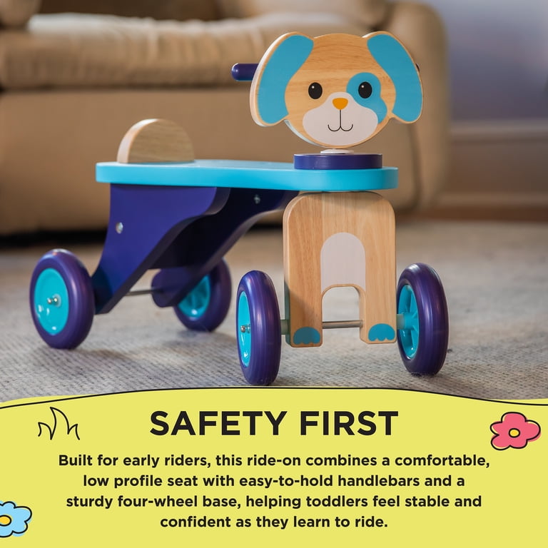 Dynacraft Wooden Puppy Push Ride-On Toy for Toddlers photo 5