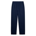 thumbnail image 6 of Aoiroe Wide Leg Pants for Women,Baggy Wide Leg Pants Casual Cotton Linen Pants High Waisted Slacks Trousers Relax Fit Trouser Casual Linen Dress Pants Casual Cropped Pant Navy L, 6 of 9