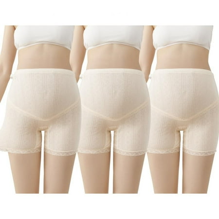 

Xmarks 3 Pieces Women s Maternity Postpartum Underwear Cotton Seamless High Waist Lace String Boy Shorts Panties