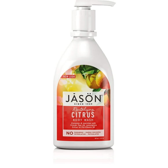 Jason Gel Douche Satin, Lot de 2, Bouteille à Pompe 30 fl oz - Lot de 2