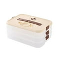 thumbnail image 1 of Binwennn Food Storage Drawers Reusable Sandwich Bags Silicone Cookie Storage Cookie Freezer Container With Lids Freezer Food Storage Set Transparent Stackable Dumpling Racks Good Sealing, 1 of 7
