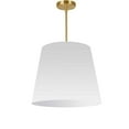 thumbnail image 2 of Dainolite  1LT Oversized Drum Pendant Medium, WH Shade-Color:White/Gold, 2 of 4