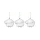 thumbnail image 2 of Adornos navideños, regalos navideños, árbol de Navidad, colgante navideño, pétalos blancos de espuma, adorno para escaparate, bola navideña., 2 of 6