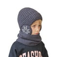 thumbnail image 6 of TMOYZQ Unisex Toddler Kids Winter Hats Scarf Set, Ribbed Cable Knit Soft Warm Thick Fleece Lining Earflap Hats Skull Caps Neck Warmer Set for 4-10 Year Old Baby Girls Boys, 6 of 7