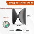 thumbnail image 2 of Eyeglass Nose Pads - Stick on 2.5mm Silicone Anti Slip Adhesive Eyewear Nose Pads Cushions for Eyeglasses Sunglasses Spectacles - 10 Pairs, 2 of 6