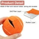 thumbnail image 3 of Uxcell 2 Pcs Pelotas de Tenis Pre-cortadas para Andadores, Accesorios Universales de Pelotas deslizantes para Andadores para Protección de Muebles y Suelos, Naranja, 3 of 6