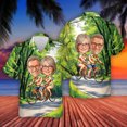 thumbnail image 6 of HOMYGIFTS Custom Face Grandparents Hawaiian Shirt – Personalized Tropical Couple Design, 6 of 6