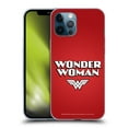 thumbnail image 1 of Head Case Designs Officially Licensed Wonder Woman DC Comics Logos Text Soft Gel Case Compatible with Apple iPhone 12 Pro Max, 1 of 7