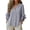 Gray, variant on Linen Tops for Women Ruffle 3/4 Sleeve Blouse V Neck Button Up Shirt Loose Plain Elegant Blouses Casual Smart Dressy Top Plus Size Tunic Tops