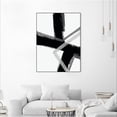thumbnail image 3 of Giant Art Canvas  24x32 Angular Pulse IV Framed in White, 3 of 3