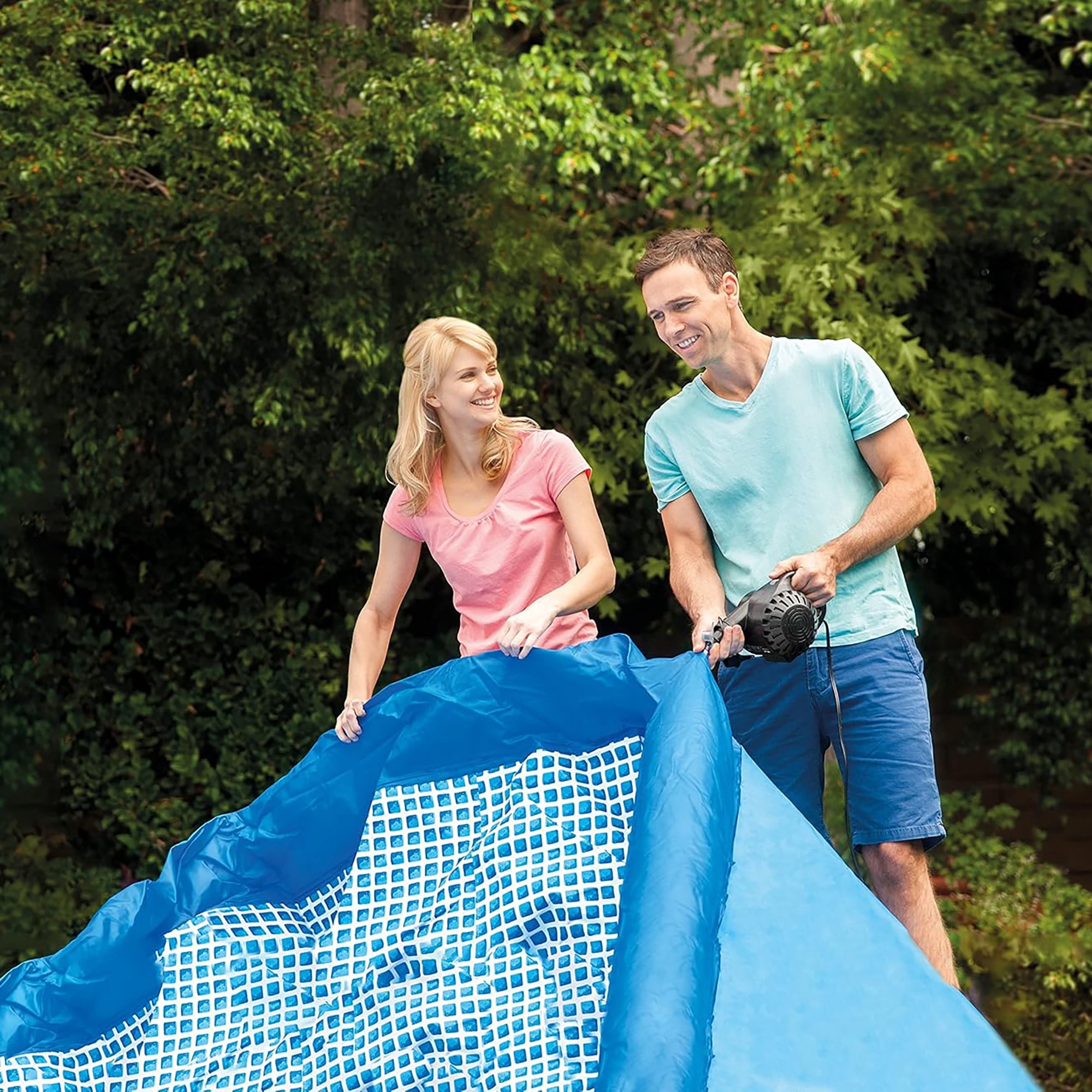 Intex: : Easy Set Pool - 10' x 30" - Inflatable Above Ground Swimming Pool, Puncture-Resistant Material, 1018 Gal Cap, Kids-Family Water Play, 28120EH