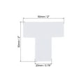 thumbnail image 2 of Uxcell 5s Location Marking Corner 2x2x0.8" 25 Pack T Shaped Floor Marker for Table, Desk, Floor, White, 2 of 5