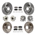 thumbnail image 1 of Transit Auto Front Rear Wheel Hub Bearings Assembly Disc Brake Rotors and Ceramic Pads Kit (10Pc) for Car 2008-2009 Kia Rondo - Left Right Side (Driver Passenger) KBB-117217, 1 of 10
