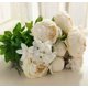 thumbnail image 1 of Un ramo de 13 peonías artificiales con tallos rellenos, perfecto for ramos de novia y decoración del hogar., 1 of 2