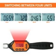 thumbnail image 3 of Mistaha Mini Digital Torque Wrench with Interchangeable Head, Silicone Keypad, N.m/kgf.cm/lbf.ft/lbf.in Units, No Battery Included - EWMC-R-30 Black+Orange, 3 of 6