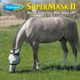 thumbnail image 2 of Farnam Supermask II Horse Fly Mask Shimmer Weave - UV Protection Mesh - Horse Size, Silver, 2 of 7
